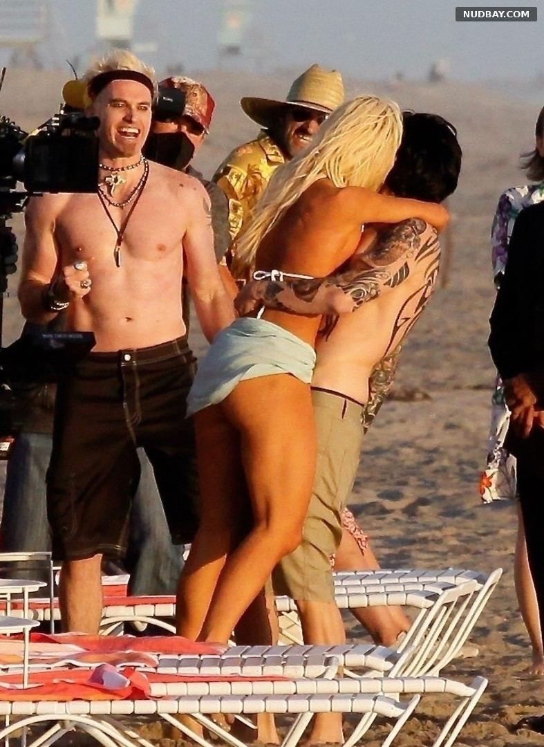 Lily James Big Ass in bikini on the beach in Cancun Jun 21 2021
