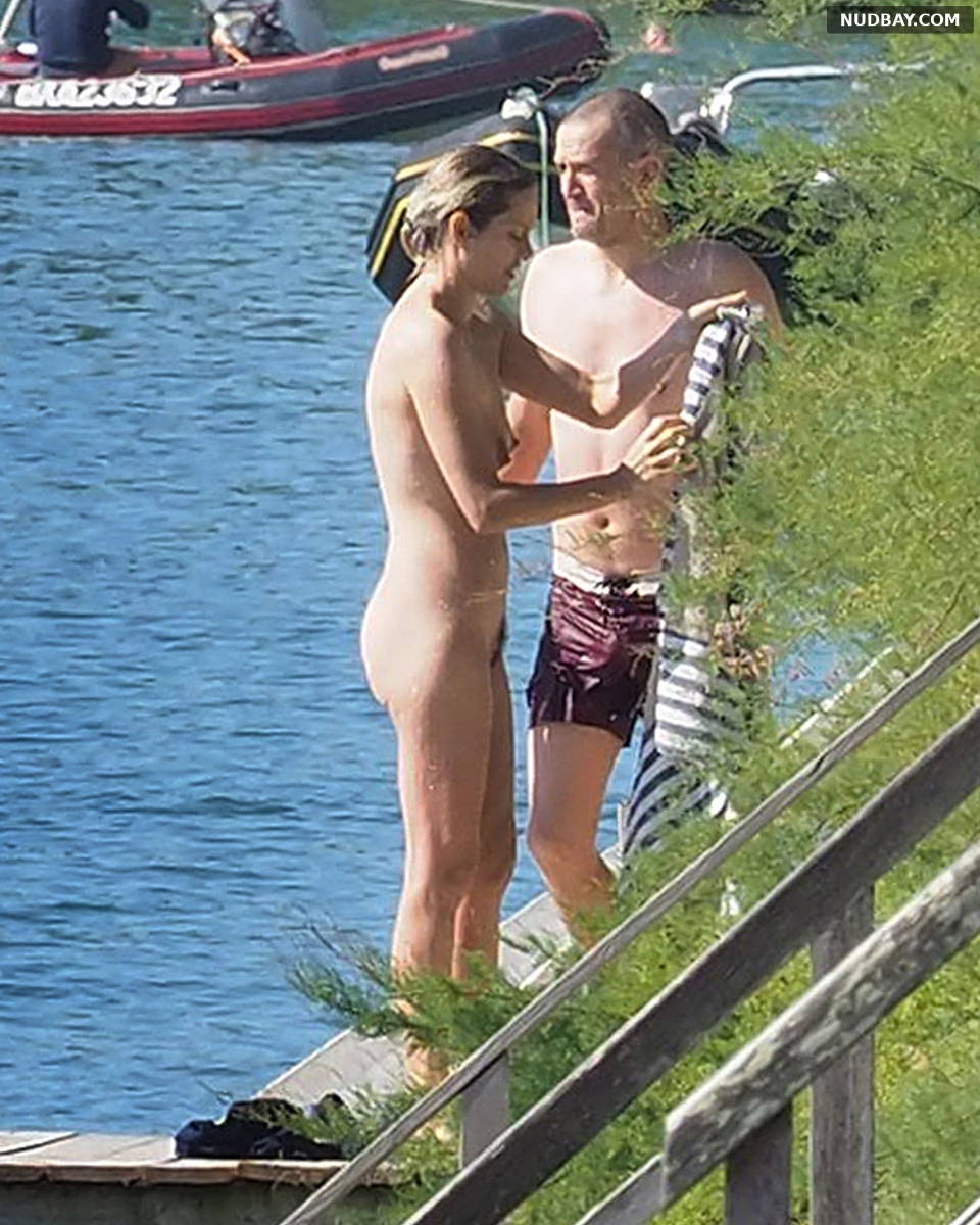Marion Cotillard nude for a dip in the ocean in Cap-Ferret France Aug 02 2018