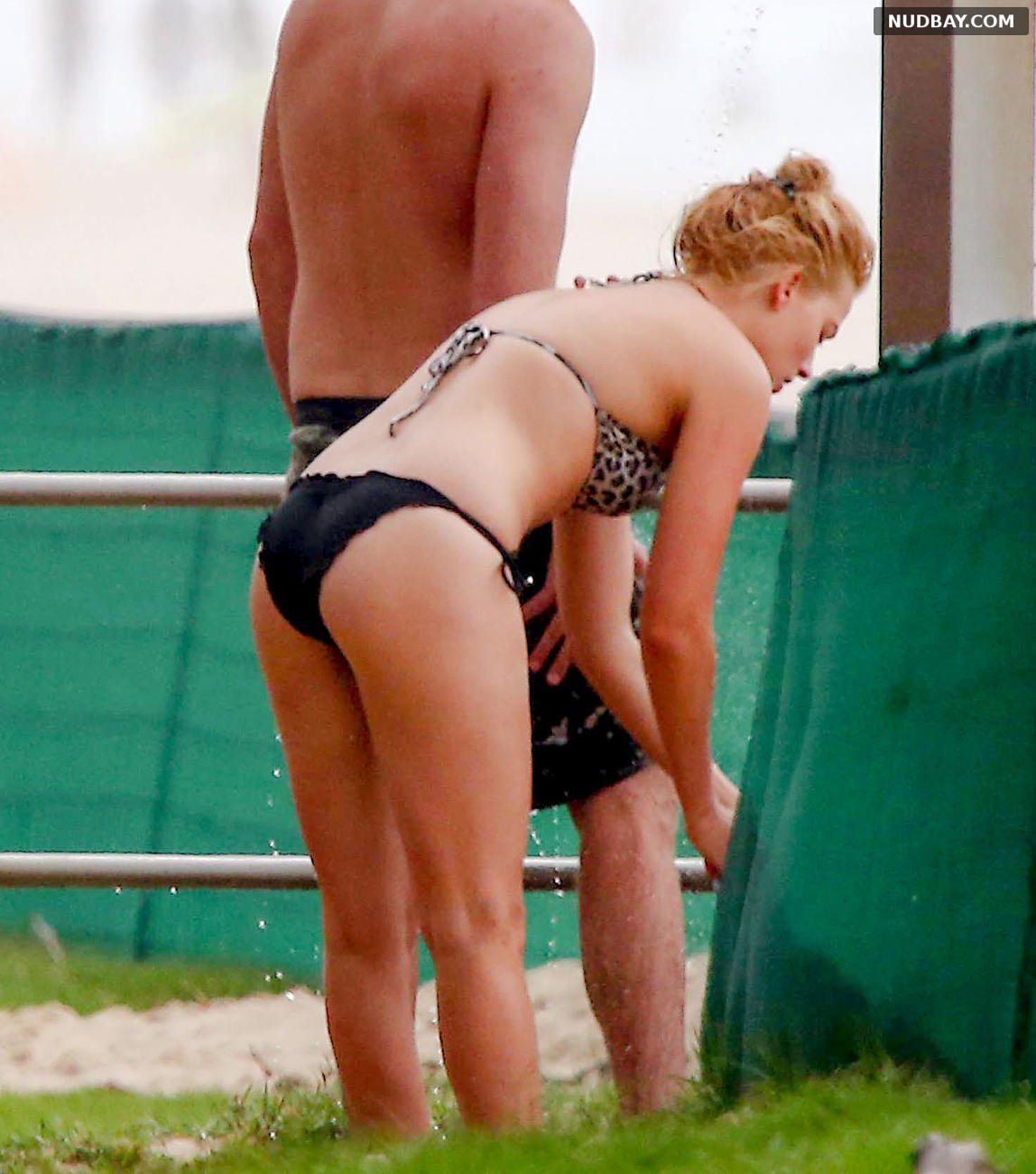 Margot Robbie Ass wearing a bikini at a beach in Byron Bay Dec 29 2014