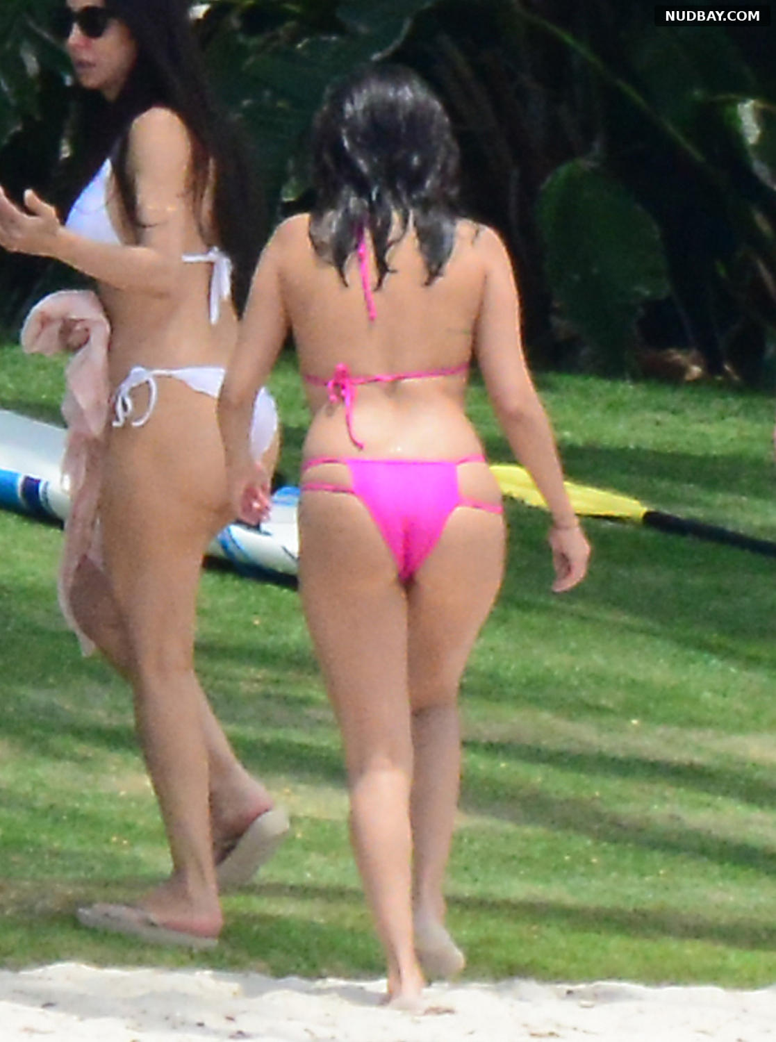 Selena Gomez Ass in pink bikini on a beach in Mexico Apr 15 2015