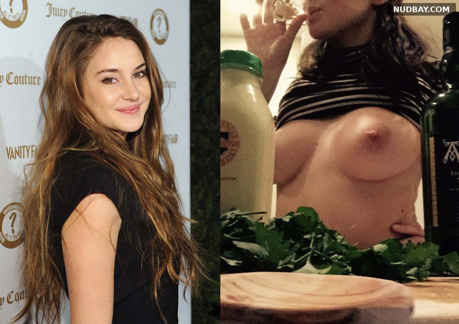 Shailene woodley boob job