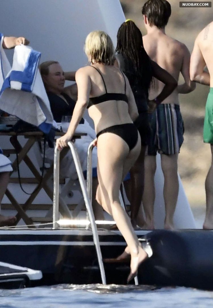 Charlize Theron Ass on a yacht in Greece Aug 03 2021