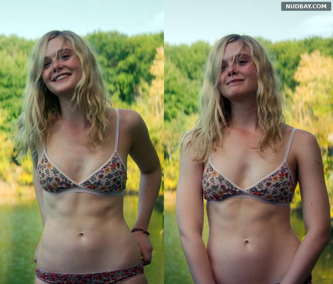 Elle Fanning Sexy in bikini – All the Bright Places (2020)