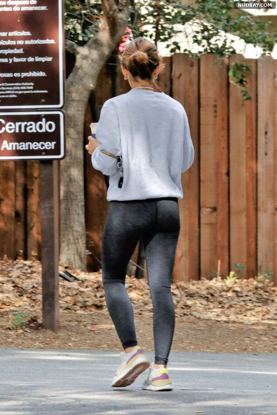 Lucy Hale Ass Out for a hike with her dog in Los Angeles March 4 2021