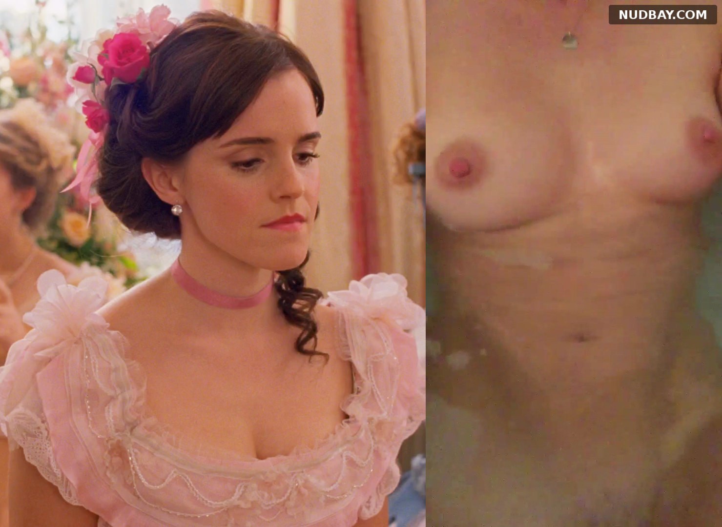 Emma Watson nude shows cute tits 2021