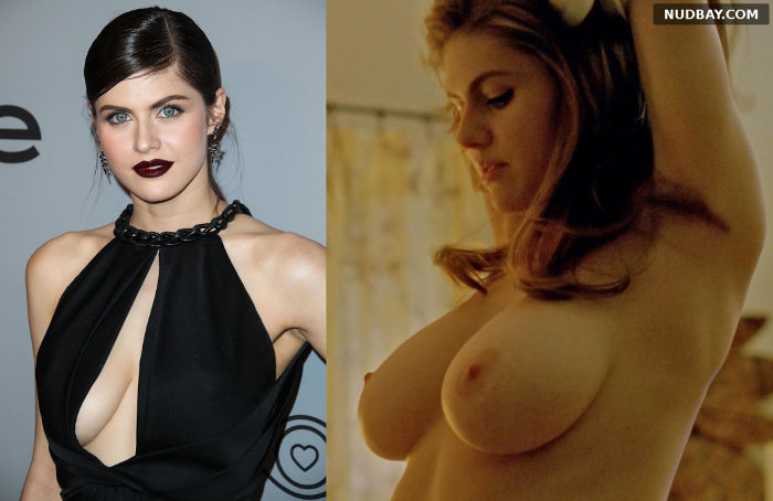 Alexandra Daddario nude showing big tits (2021) 01