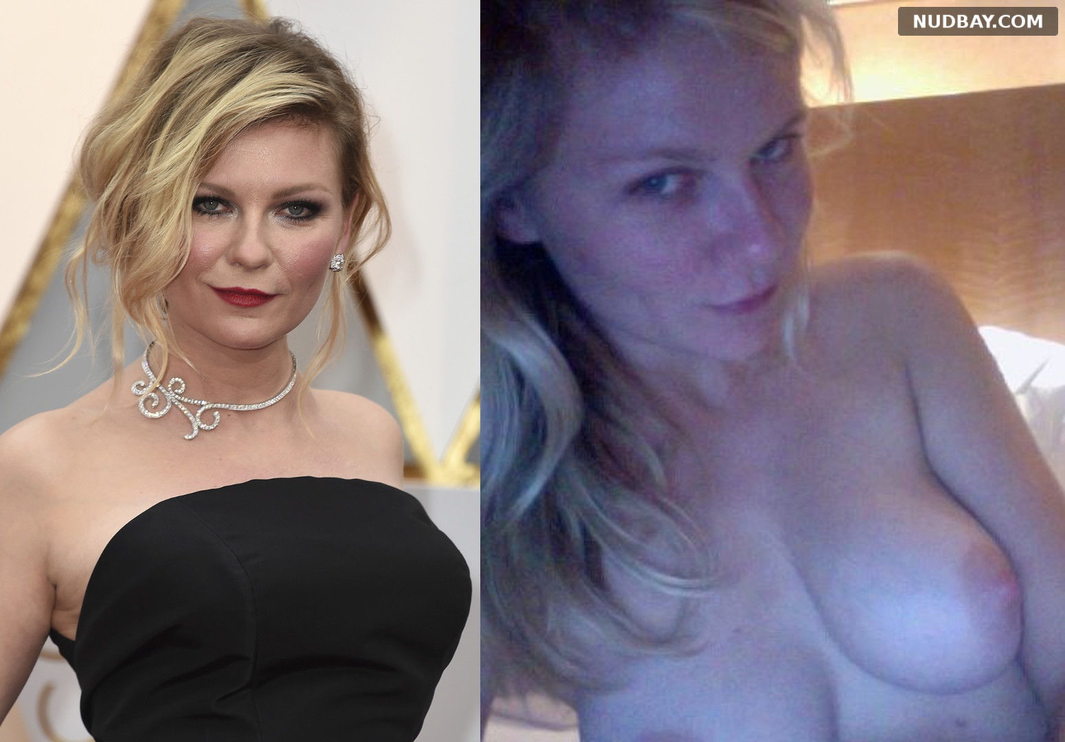 Kirsten Dunst nude selfie showing tits (2021). 