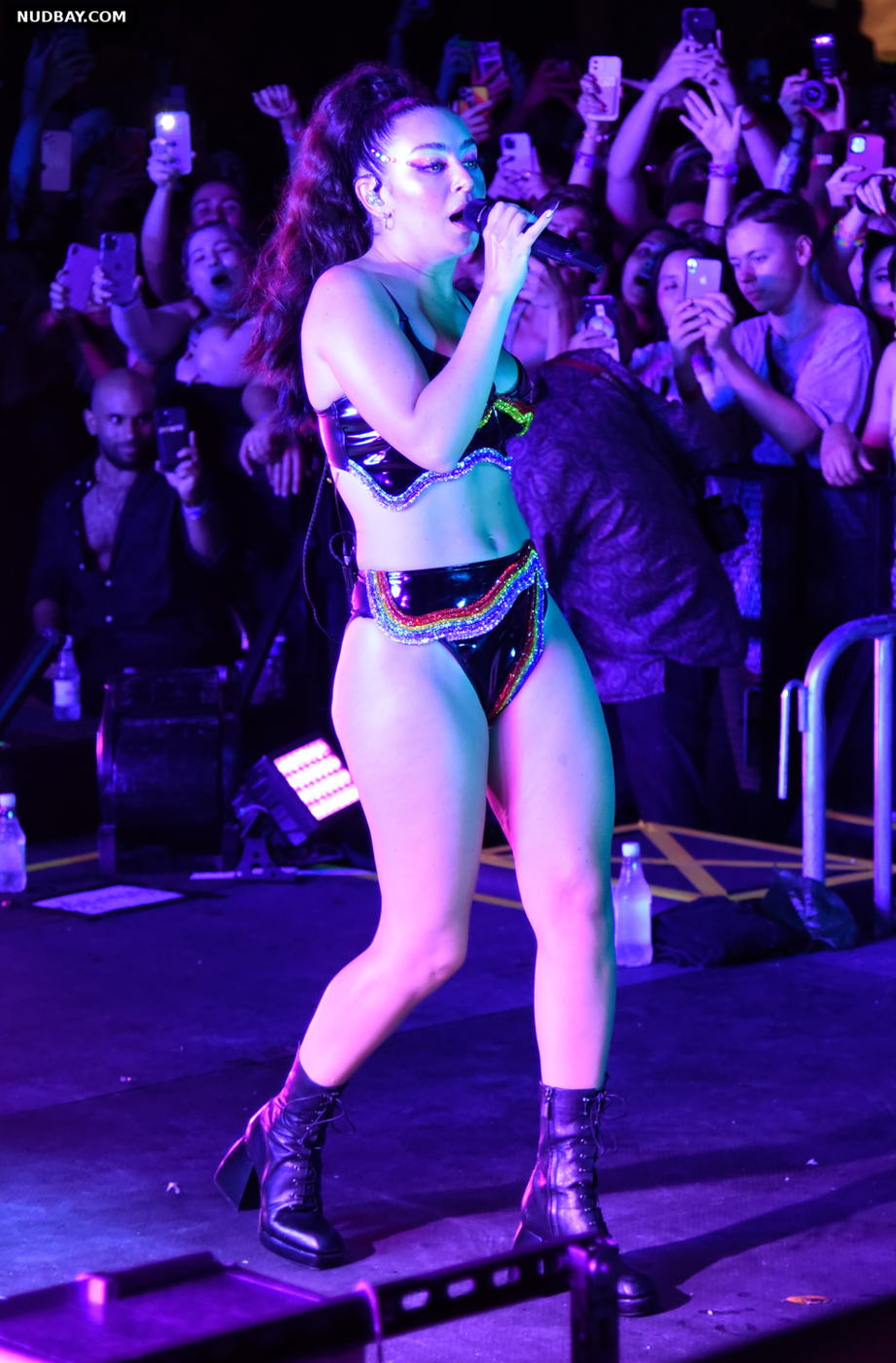 Charli XCX nude performs Wynwood Pride at the Oasis in Miami Jun 18 2021
