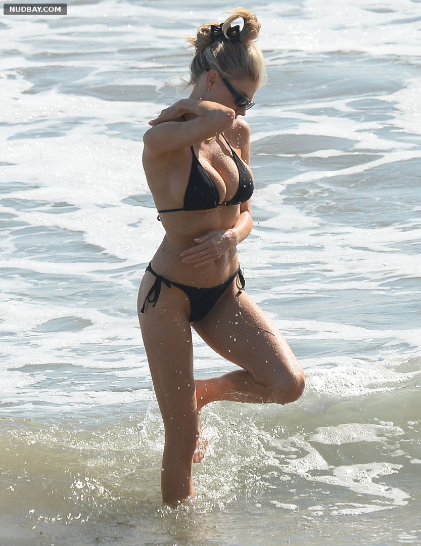Charlotte McKinney Nude in Bikini on the Beach in Santa Monica Apr 24 2022