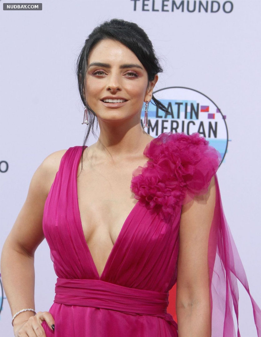 Aislinn Derbez nude tits at the Dolby Theatre in Hollywood 2019