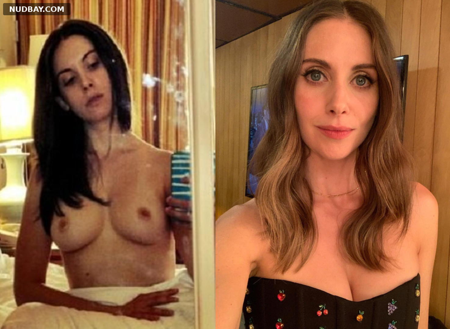 Alison Brie Amazing Selfie Naked Boobs 2022