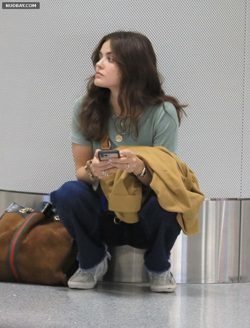 Lucy Hale Sexy arriving at LAX Airport May 24 2022
