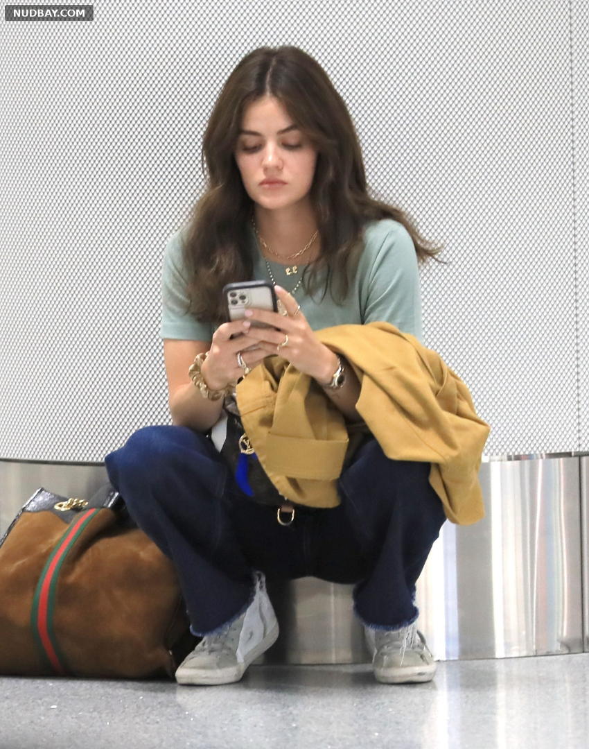 Lucy Hale Spread Legs arriving at LAX Airport May 24 2022