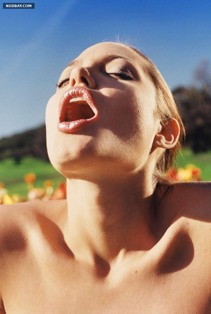 Angelina Jolie opened mouth in a sexy photo shoot 2022