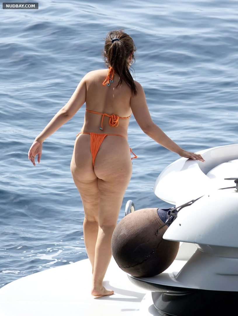 Camila Cabello Ass In Orange Bikini in Capri May 31 2022