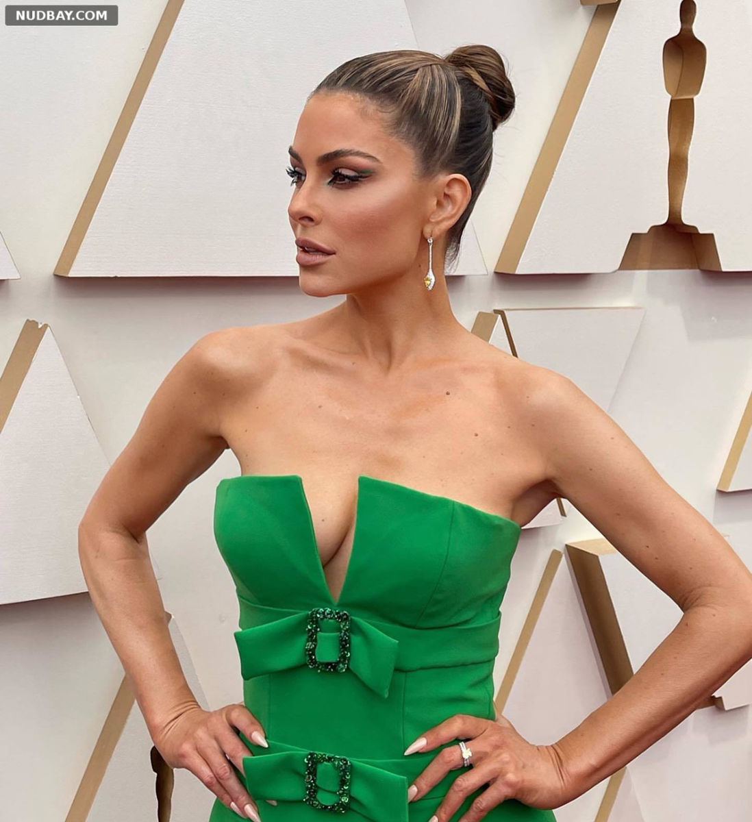 Maria Menounos Tits 94th Annual Academy Awards at Hollywood Mar 27 2022