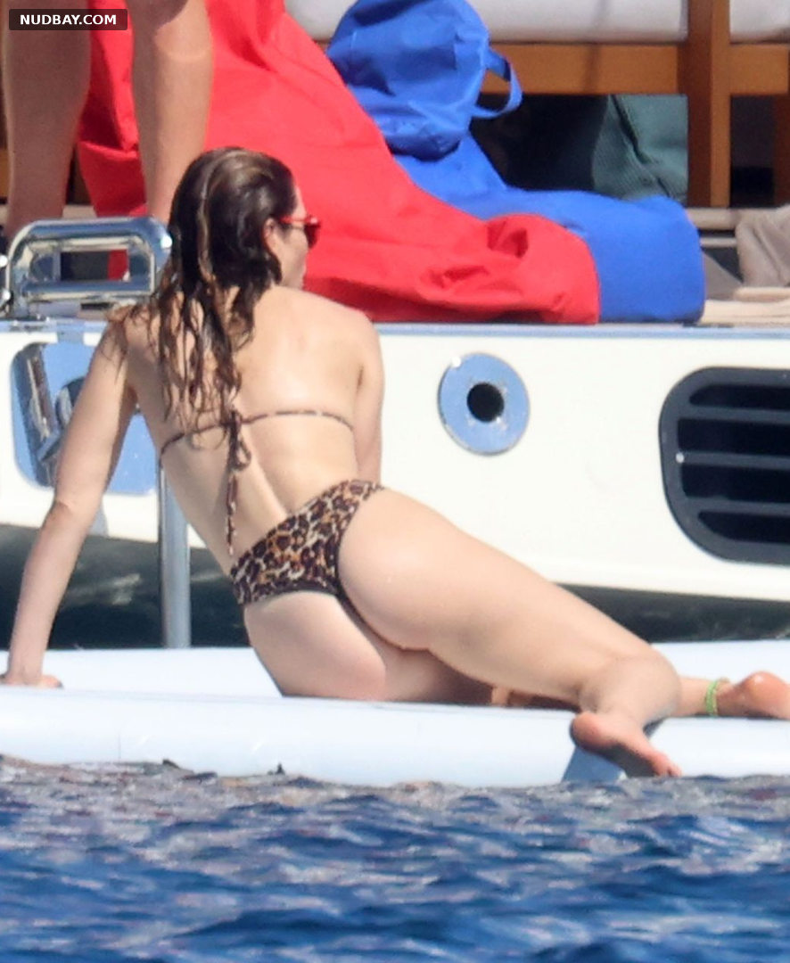 Jessica Biel Bare Butt Bikini on a yacht in Italy Jul 28 2022