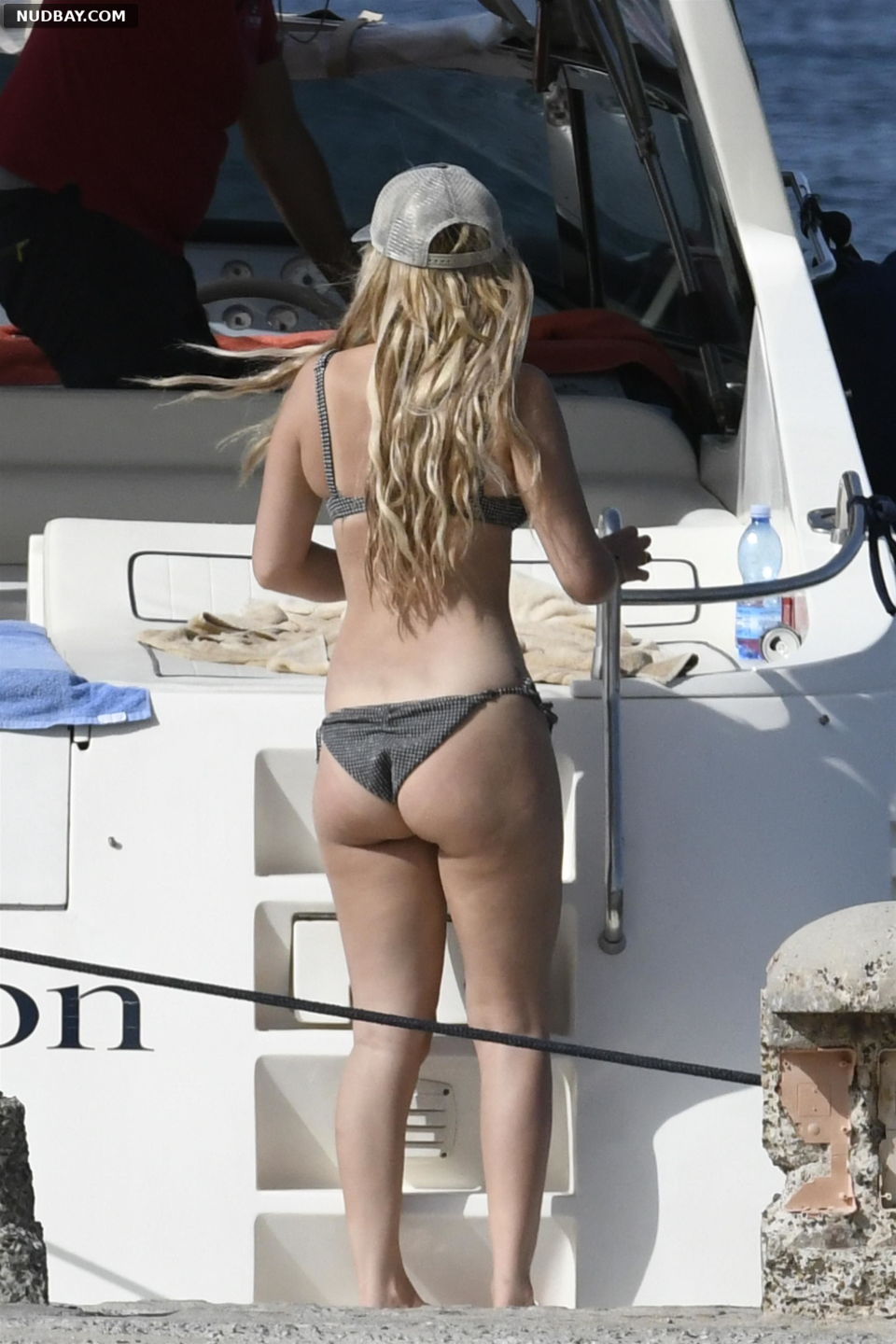 Millie Bobby Brown Big Ass on a boat in Sardinia Jul 06 2022