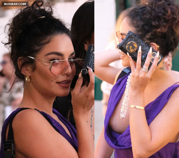 Vanessa Hudgens Flashes Tits in Capri Jul 29 2022 01