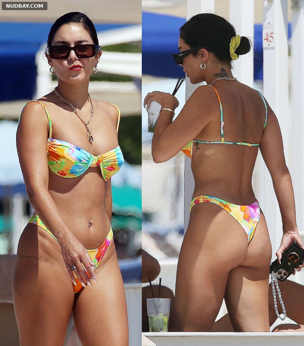 Vanessa Hudgens nude in bikini on the beach in Tuscany Italy Jul 27 2022 01