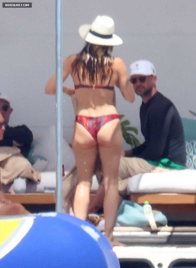 Jessica Biel Ass on a yacht in Sardinia Jun 31 2022