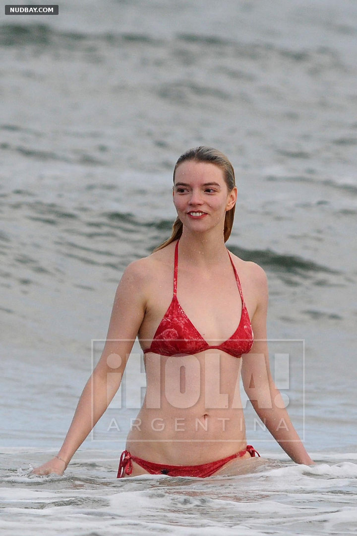 Anya Taylor-Joy nude sexy on a beach in Uruguay Dec 25 2021
