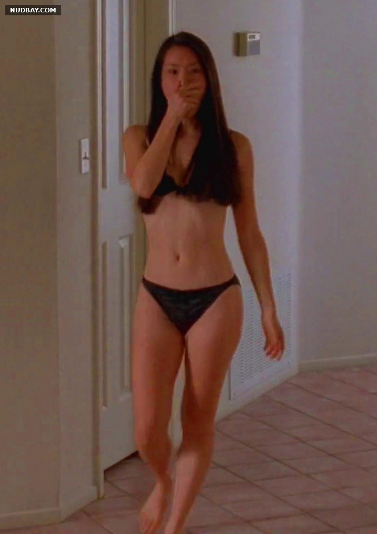 Lucy Liu naked body in Riot (1997)
