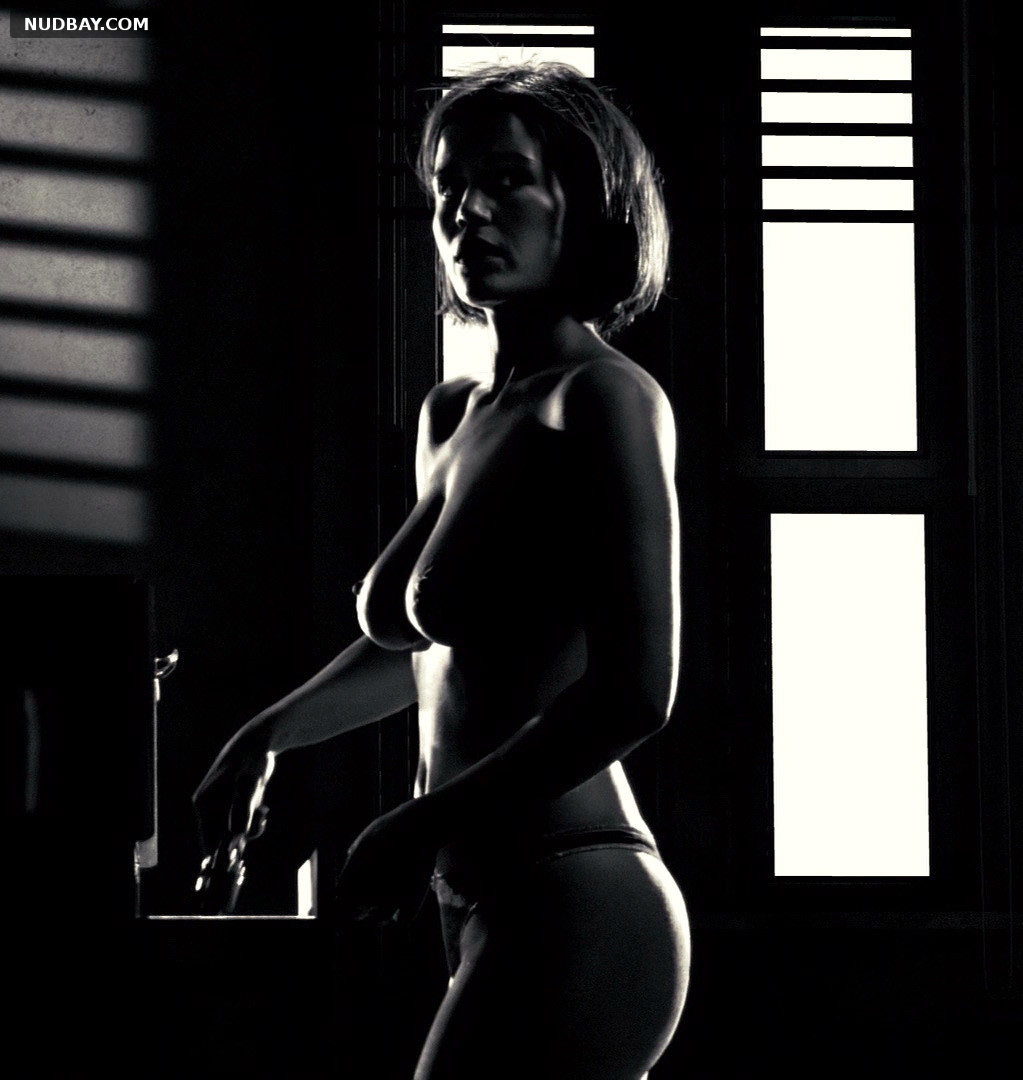 Carla Gugino naked boobs in Sin City (2005)