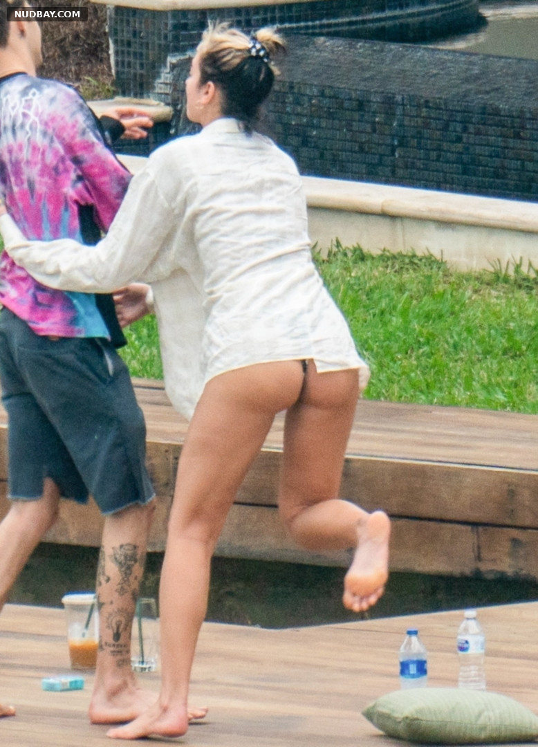 Dua Lipa nude booty in bikini at the Pool in Miami 12 30 2019