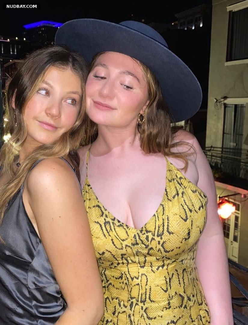Emma Kenney naked showed boobs in a sexy dress 2021