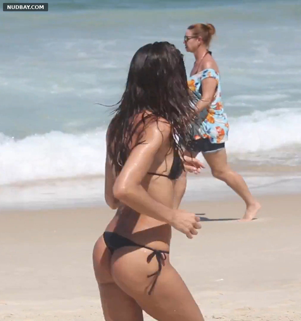 Izabel Goulart ass in Bikini at the Beach on Mykonos Island 2018