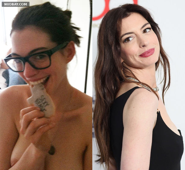 Anne Hathaway Looks Cute During Boob Show 2023 01