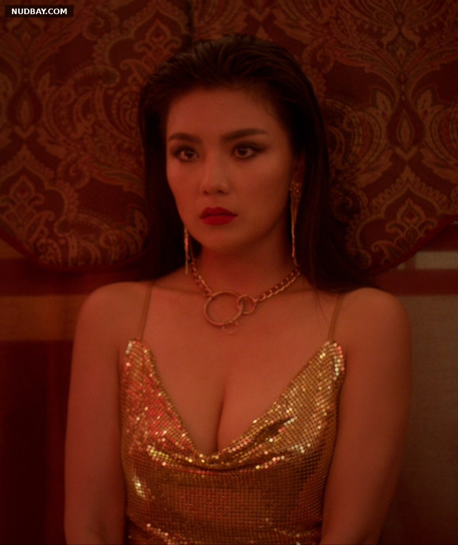 Candice Zhao cleavage in Siji Driver (2018)