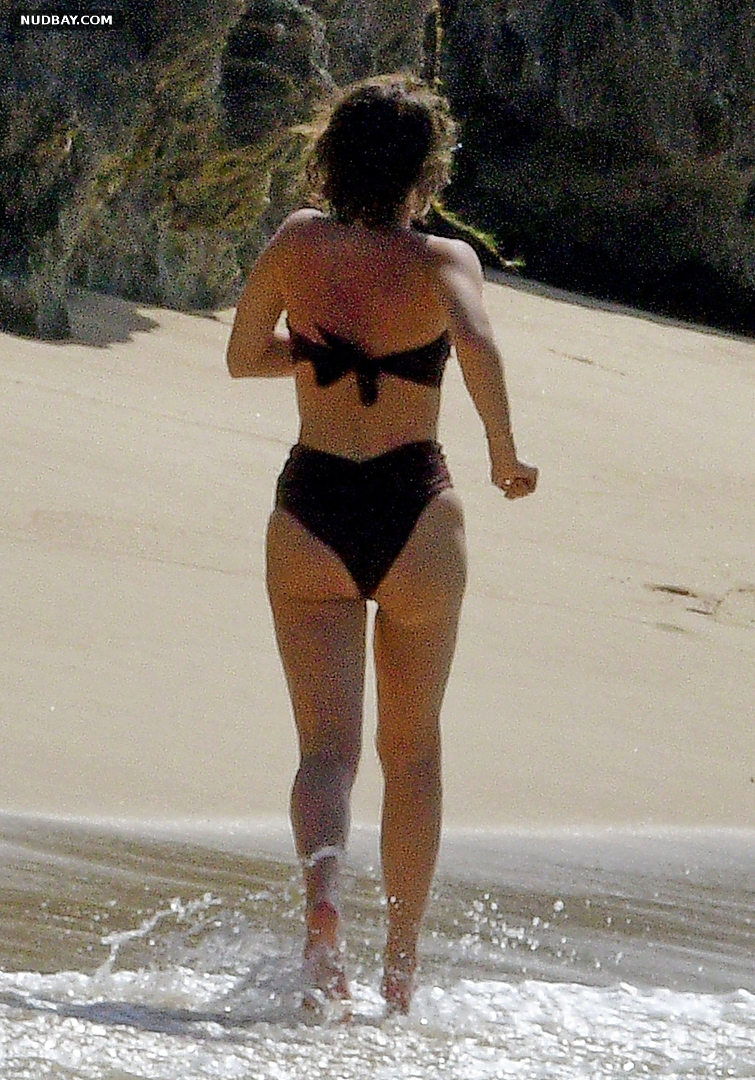 Emma Watson bare ass in a bikini at a beach on holiday in Barbados Dec 12 2021
