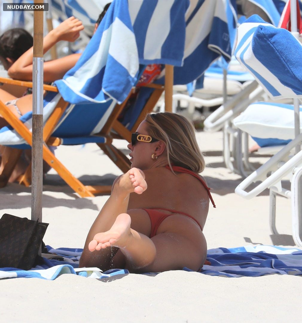 Kimberley Garner Sexy in Bikini at Soho Beach House in Miami Beach 2023