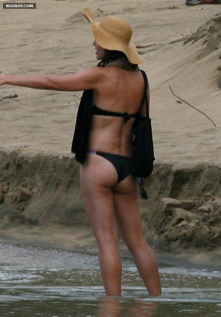 Maggie Gyllenhaal butt on the beach in bikini Hawaii 2011