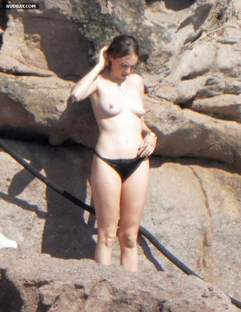 Maya Hawke naked sexy on the beach in St. Barts Dec 29 2021