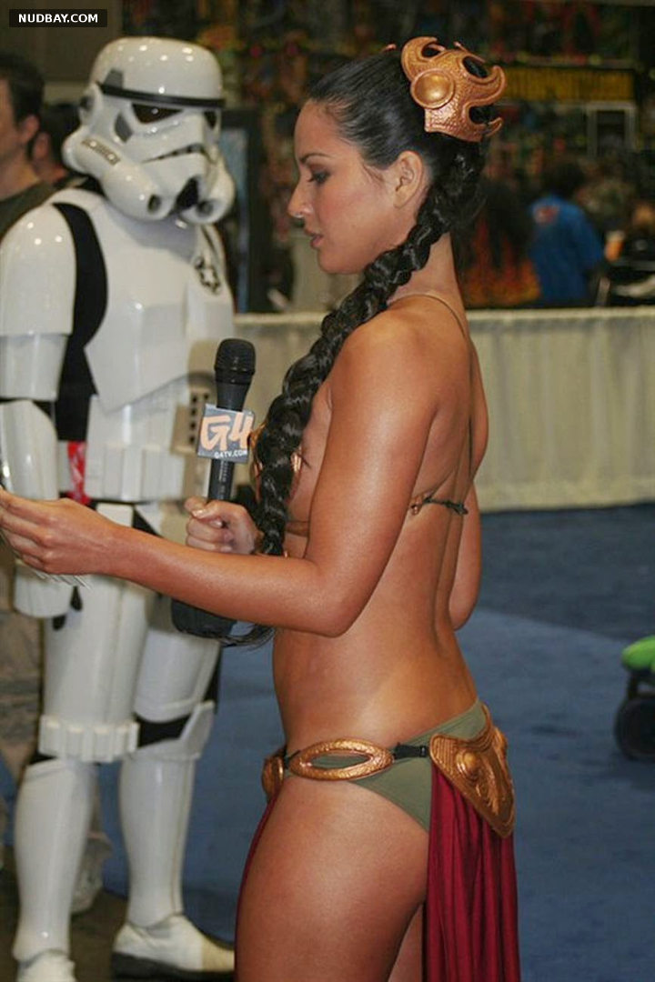 Olivia Munn naked bikini at the 30th anniversary of Star Wars 2007