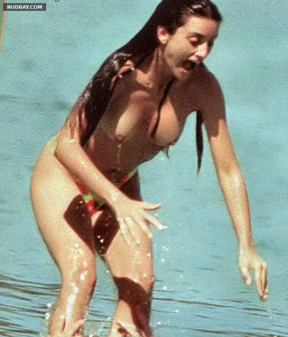 Penelope Cruz nude on the beach Vacation 2002
