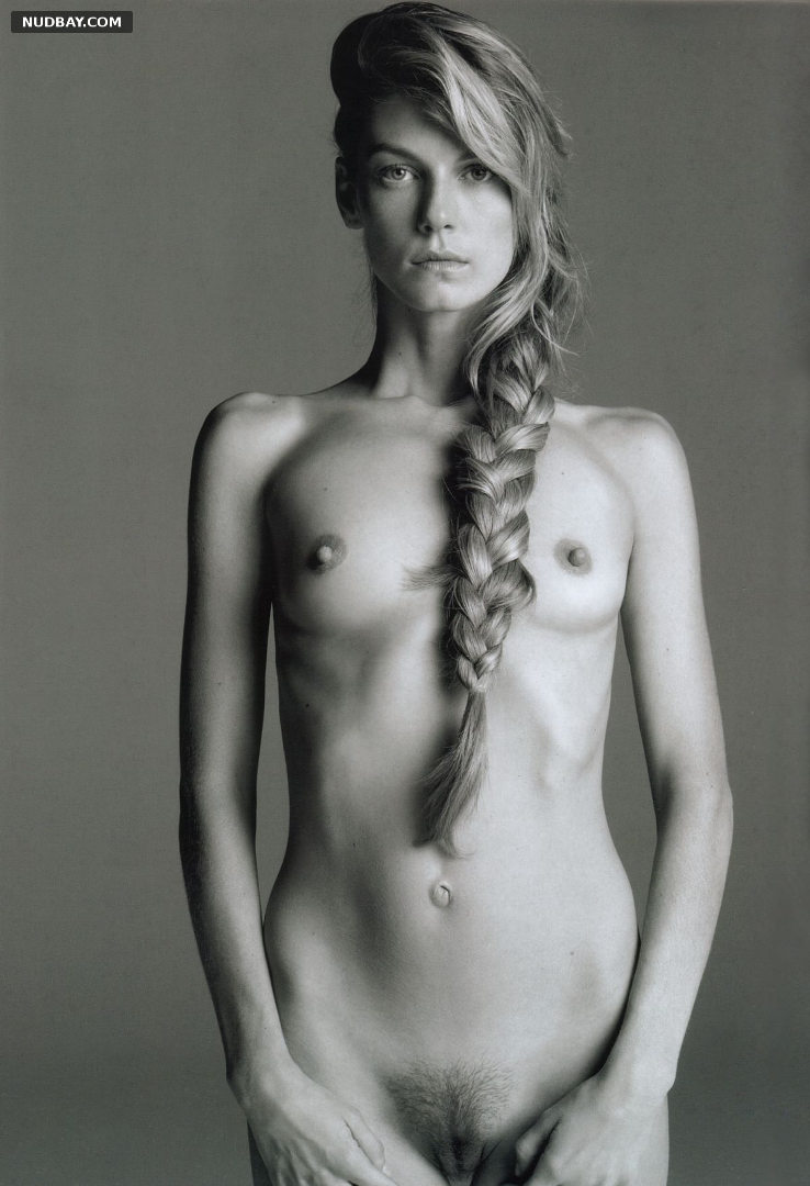 Angela Lindvall nude pussy for Vоgue UK December 2010