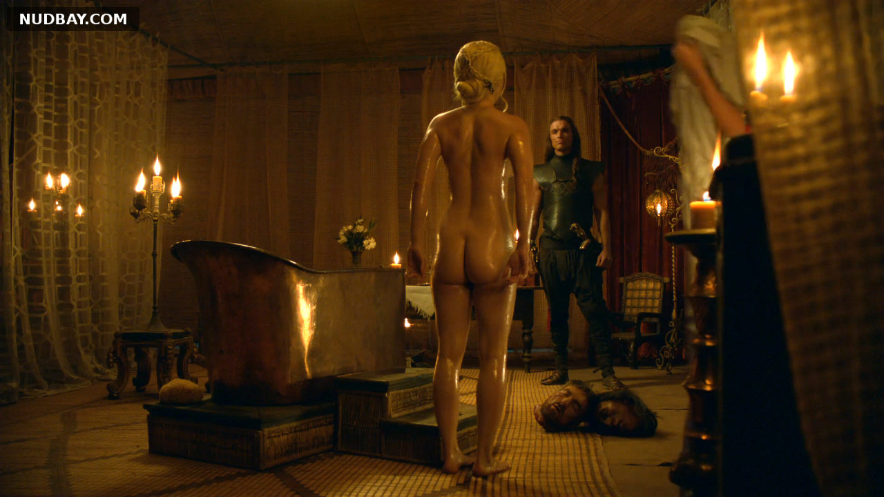 Emilia Clarke Nude Ass Scene Game of Thrones 2013