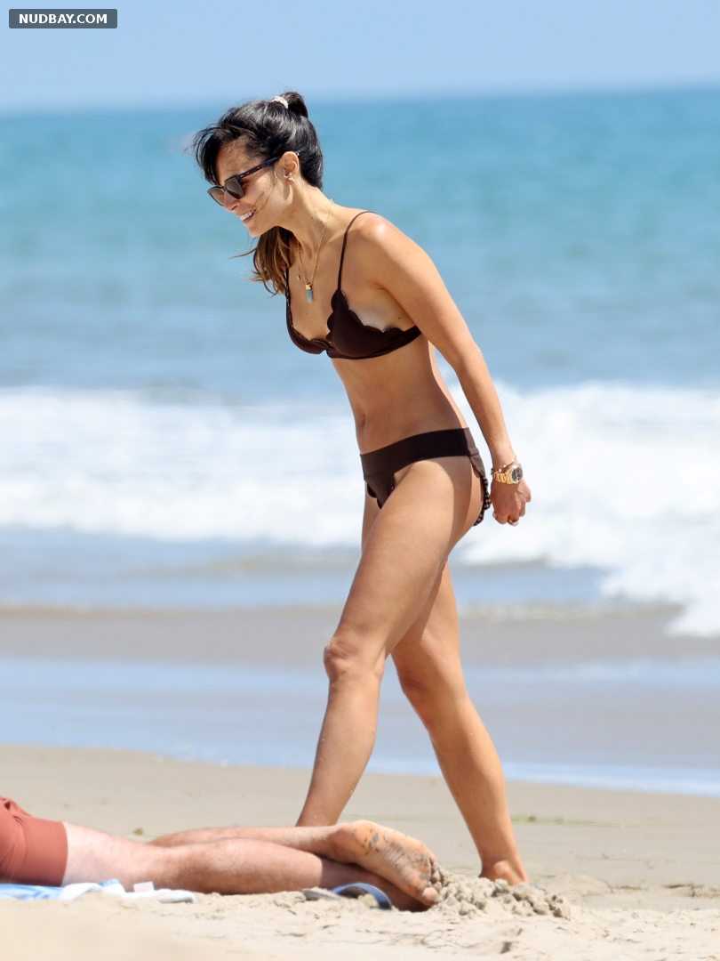 Jordana Brewster nude at the beach in Santa Monica 2020