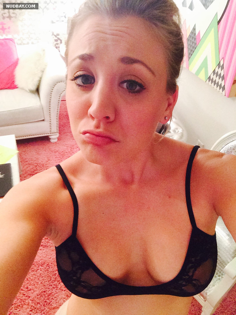 Kaley Cuoco naked selfie showing off her boobs 2014