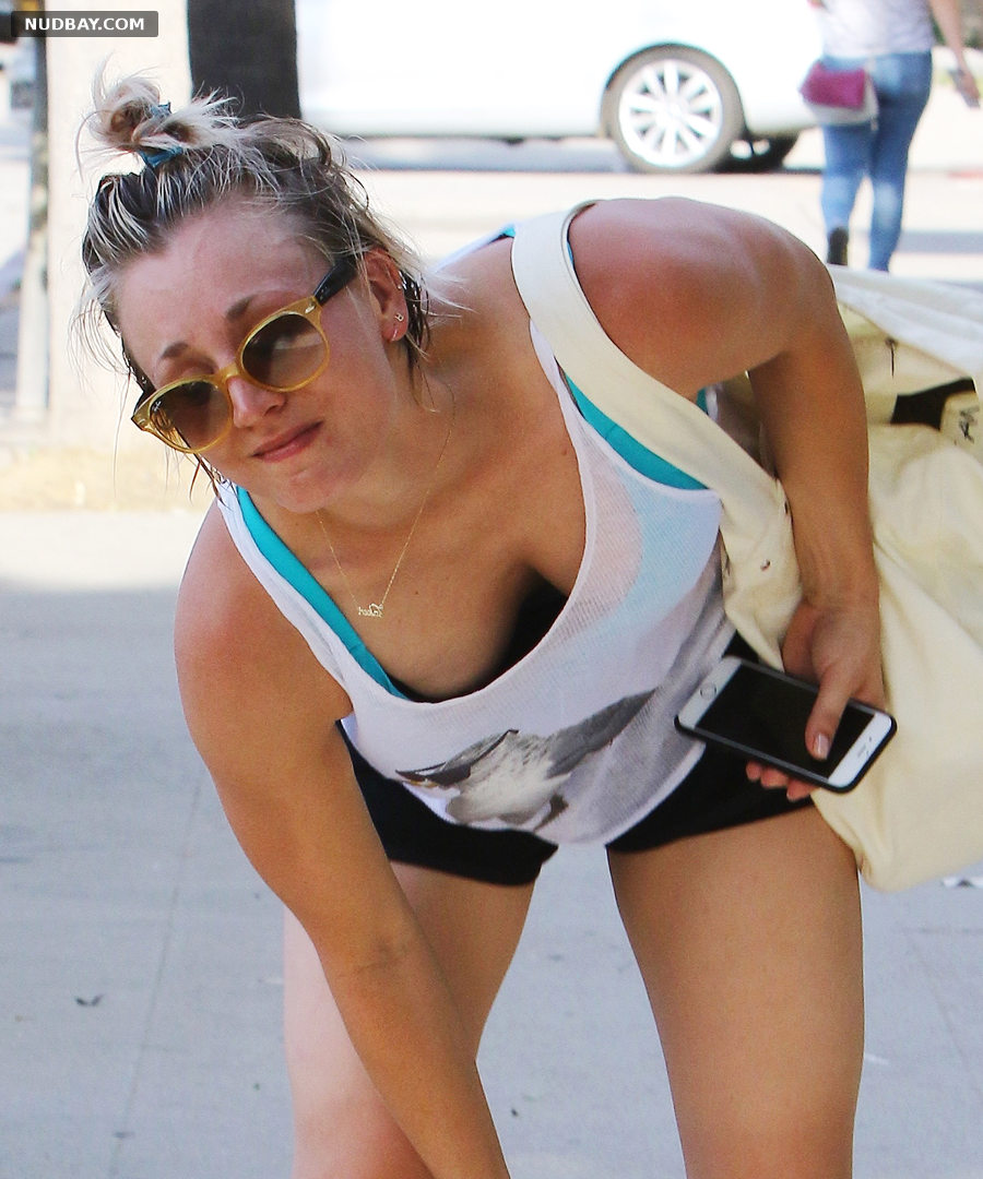 Kaley Cuoco nude Leaving a Yoga Class in Sherman Oaks 06 26 2015