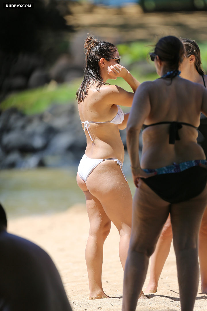 Katharine McPhee nude in bikini on the beach Hawaii 2017