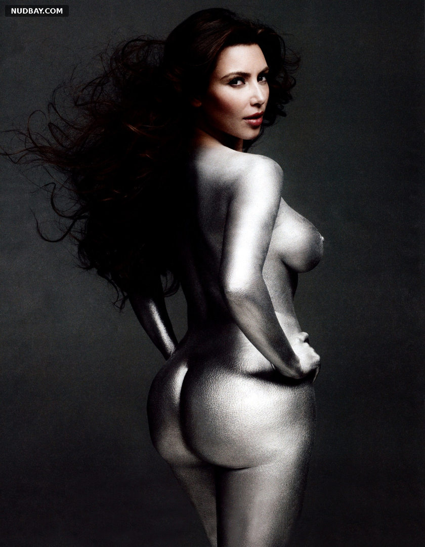Kim Kardashian nude ass photoshoot for W Magazine 2010