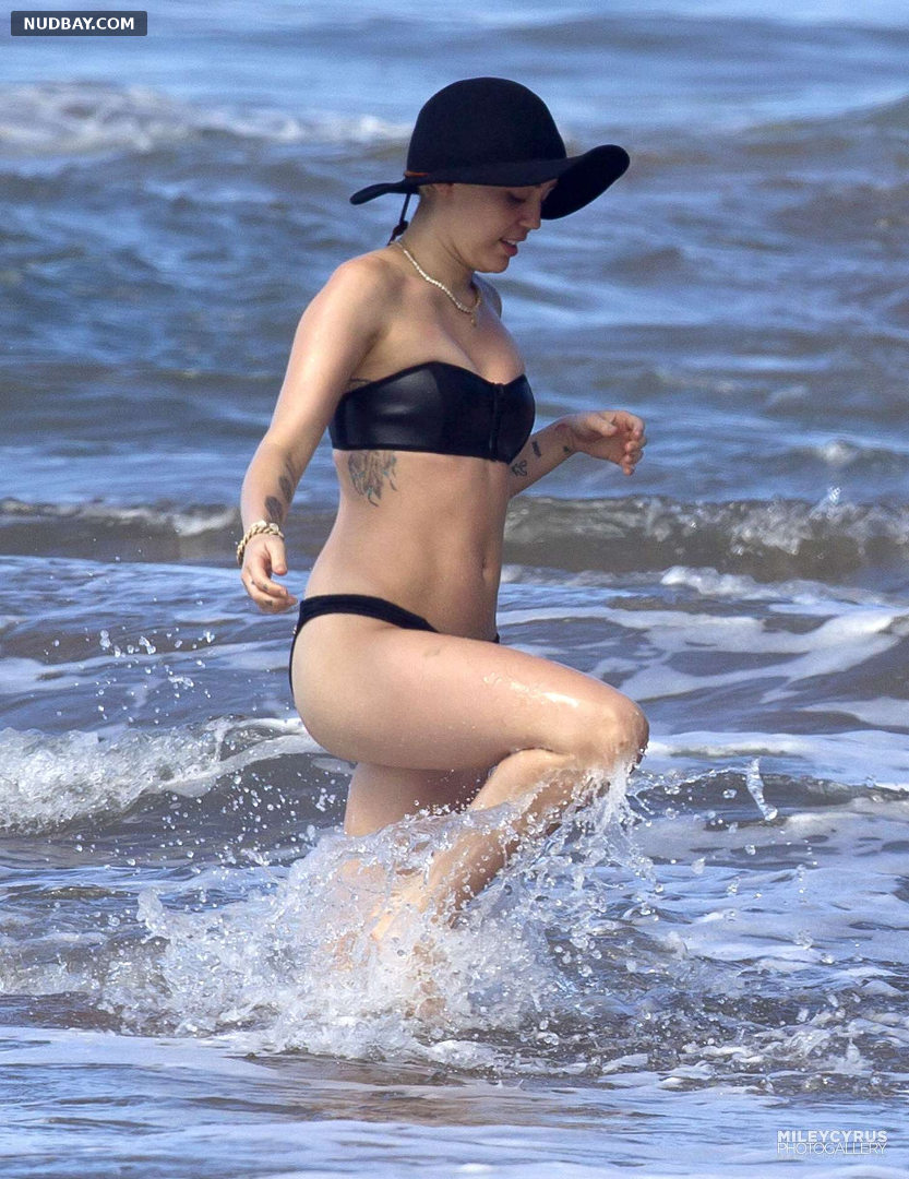 Miley Cyrus nude Wearing Bikini in Hawaii 2018