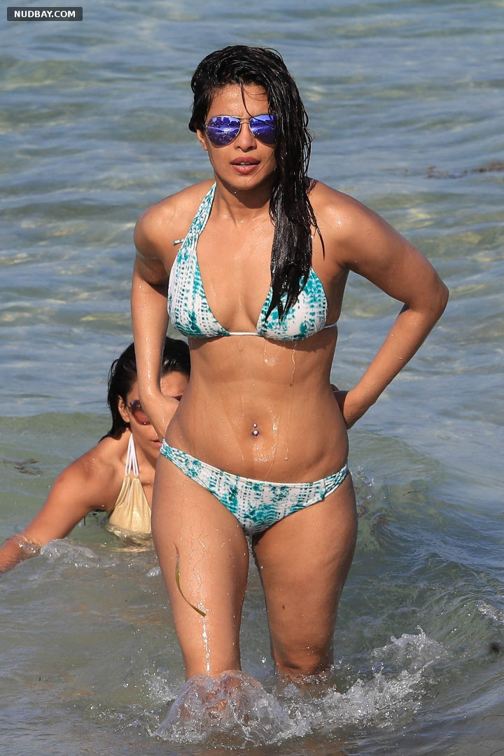 Priyanka Chopra naked In a bikini at a beach in Miami 2017