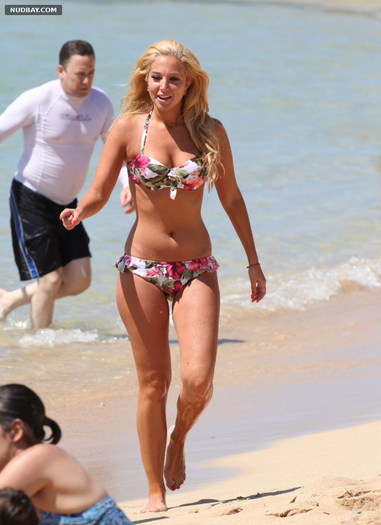 Tulisa Contostavlos nude sexy on the beach on vacation 2012